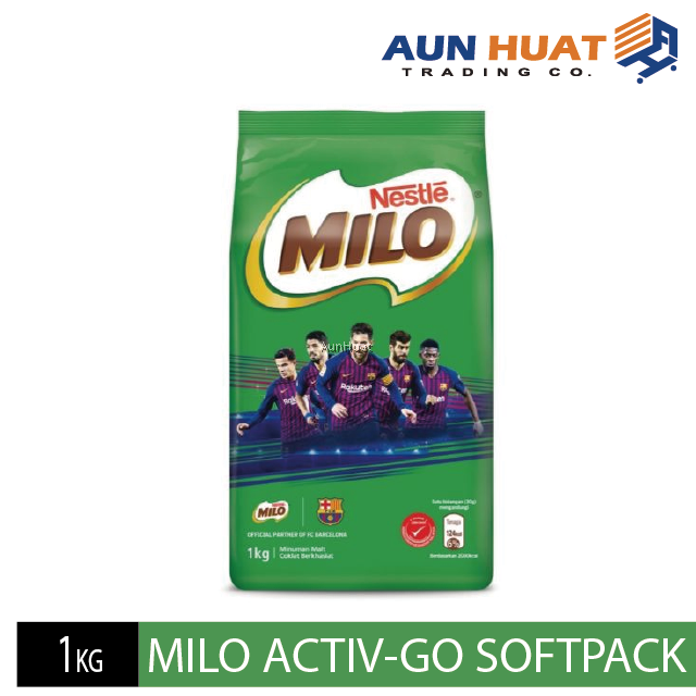 NESTLE MILO ACTIVGO CHOCOLATE MALT POWDER Softpack 1kg